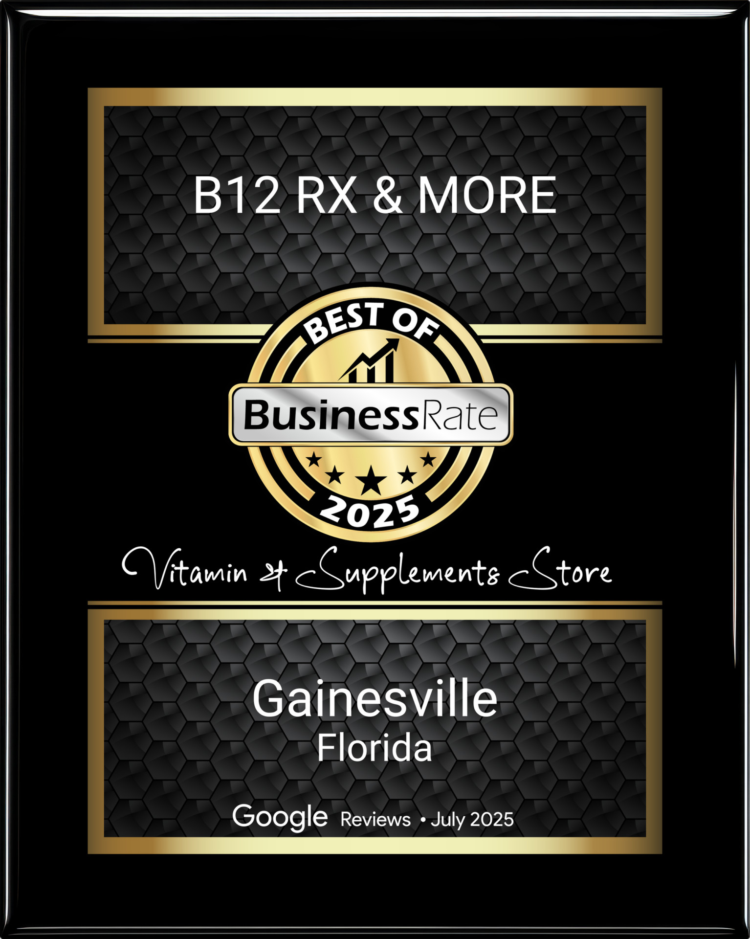 5 Years Running — Gainesville’s #1 Supplement & Vitamin Wellness Store