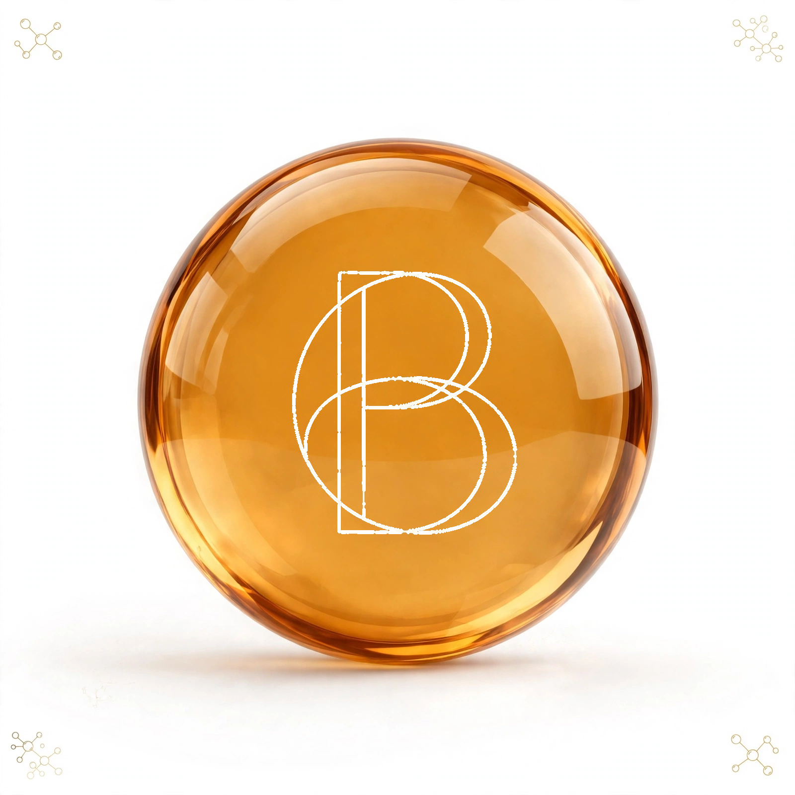 B Complex gold medallion icon