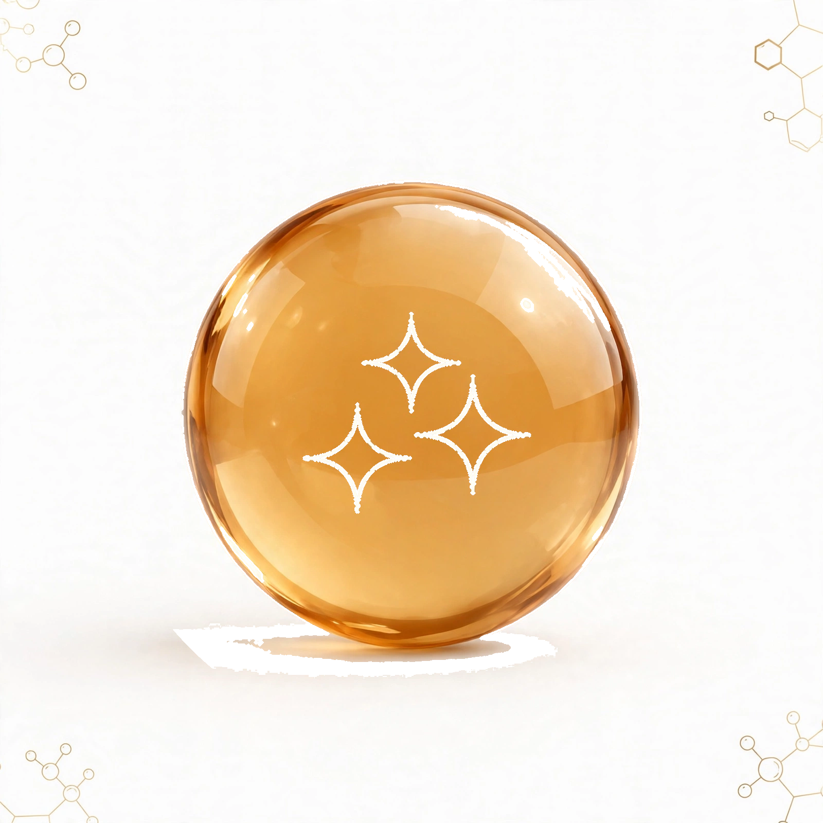 Biotin gold medallion icon