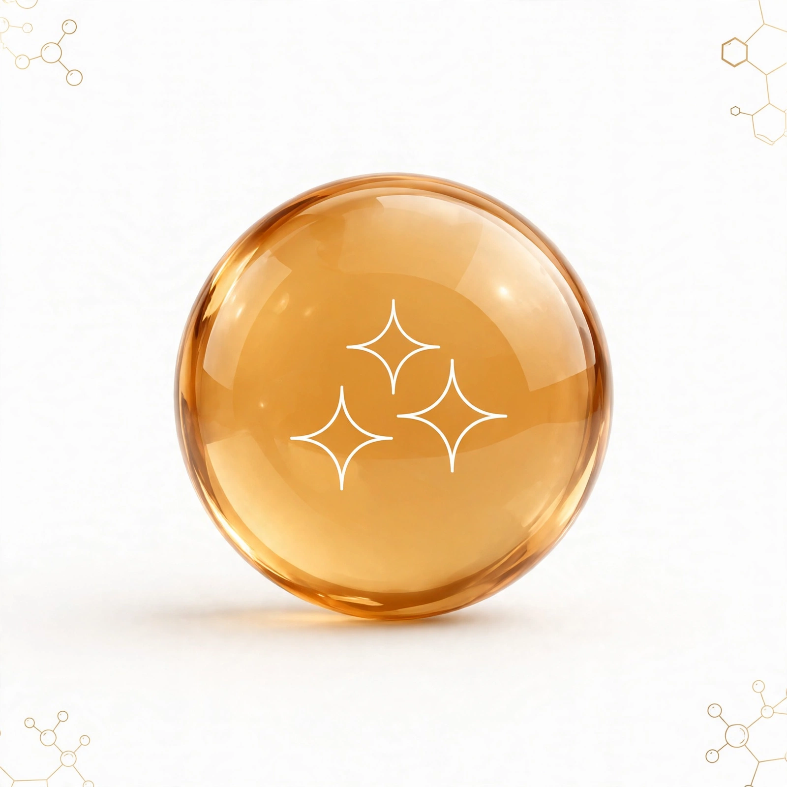 Biotin gold medallion icon