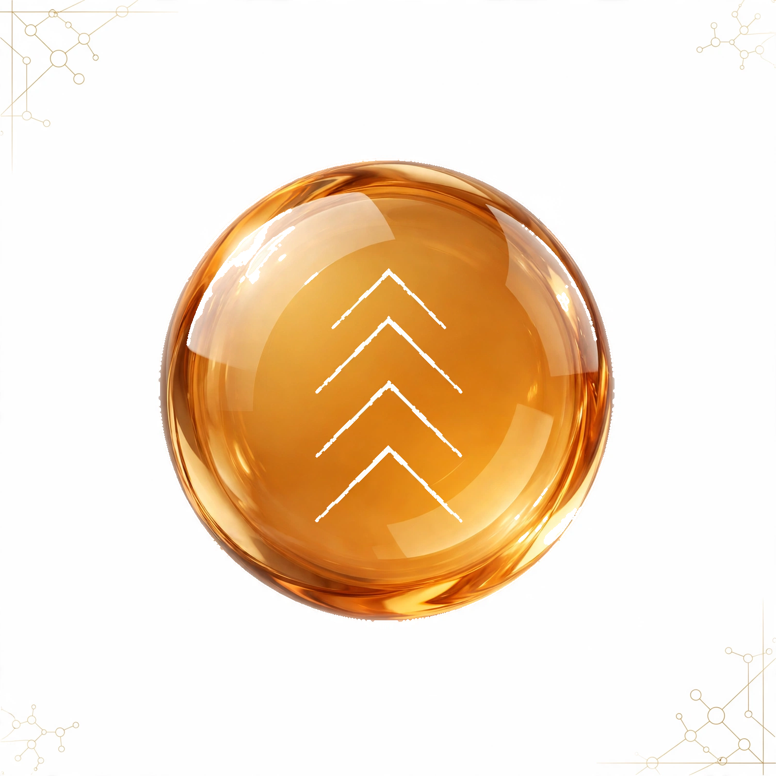 Energy + Blend gold medallion icon