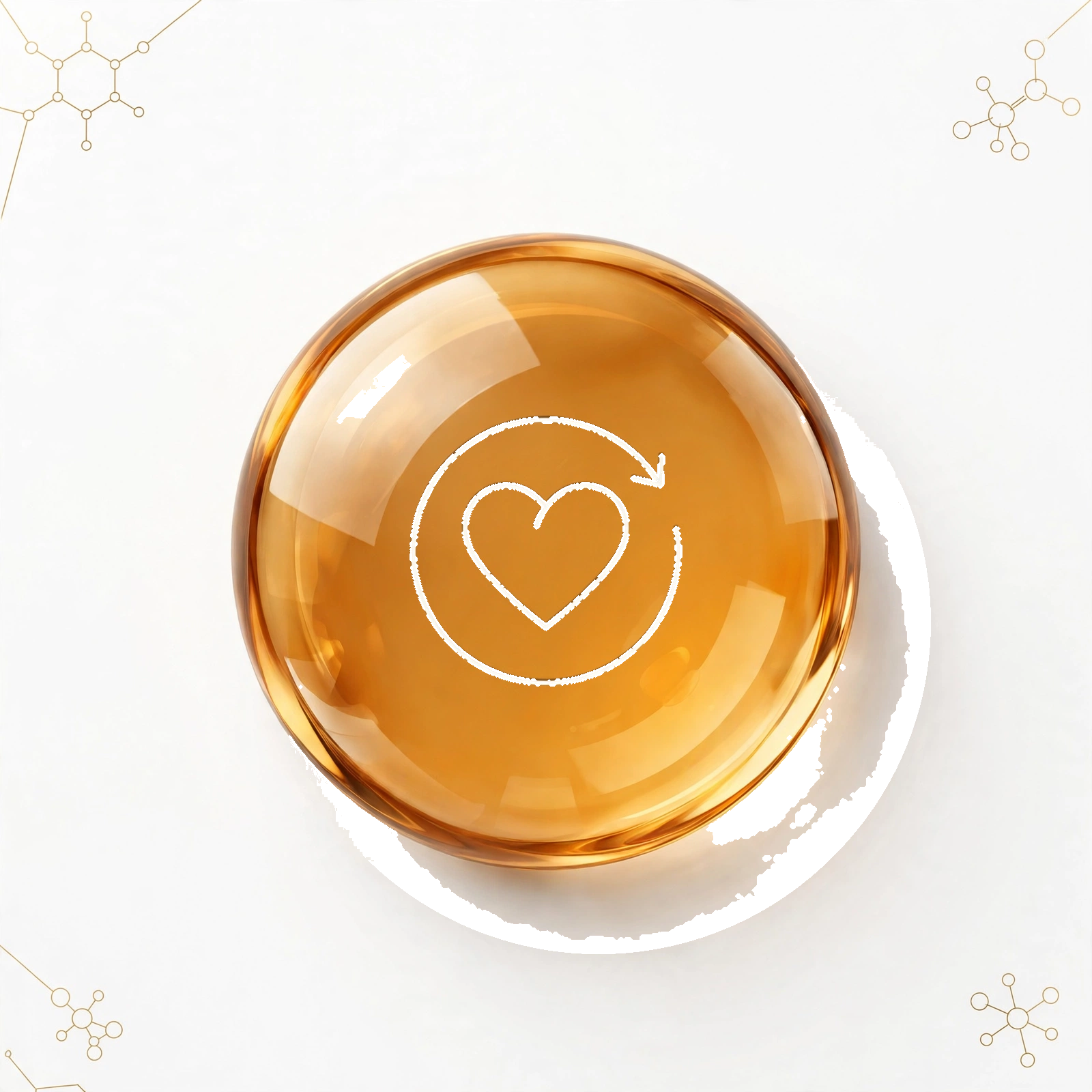 Heart Health Blend gold medallion icon