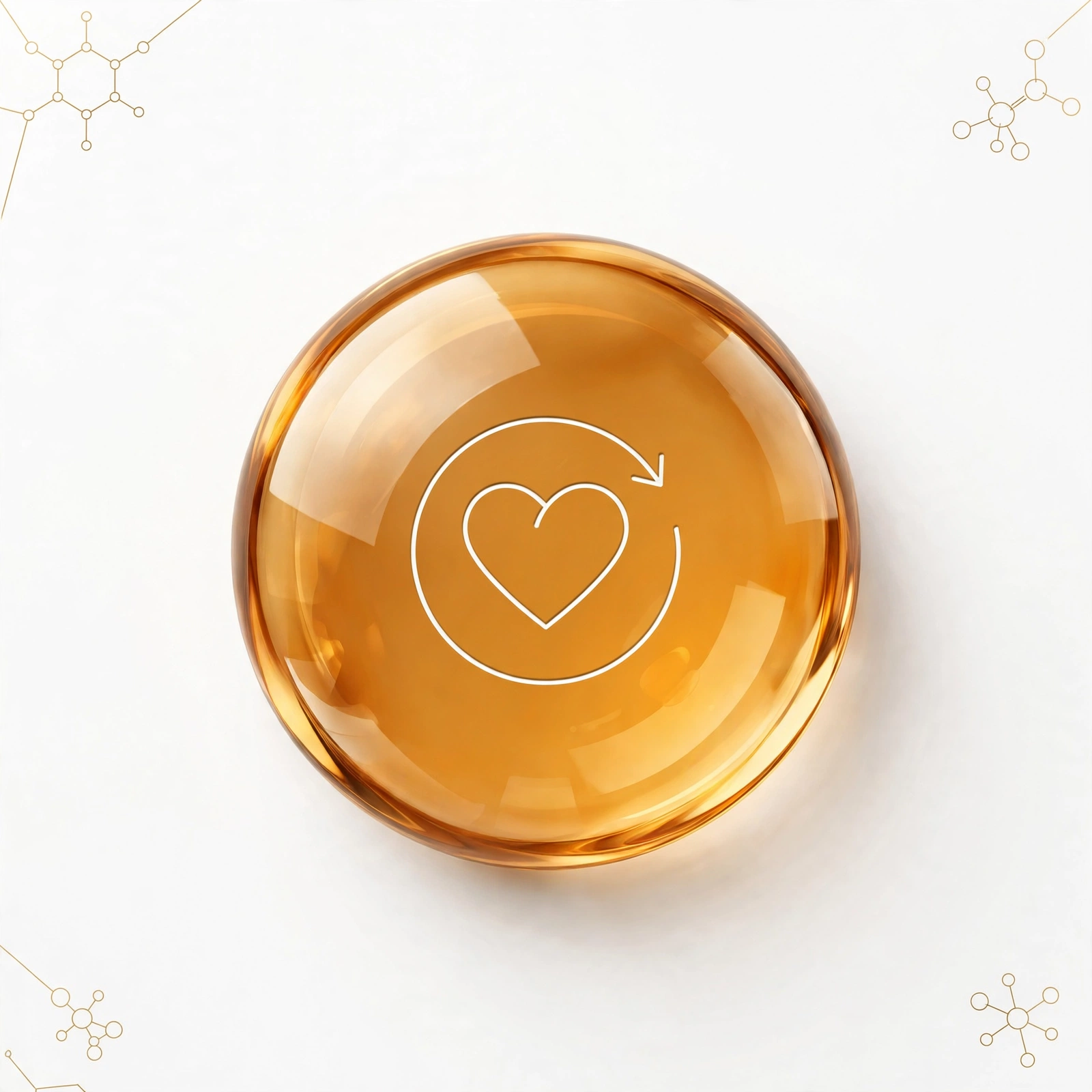 Heart Health Blend gold medallion icon