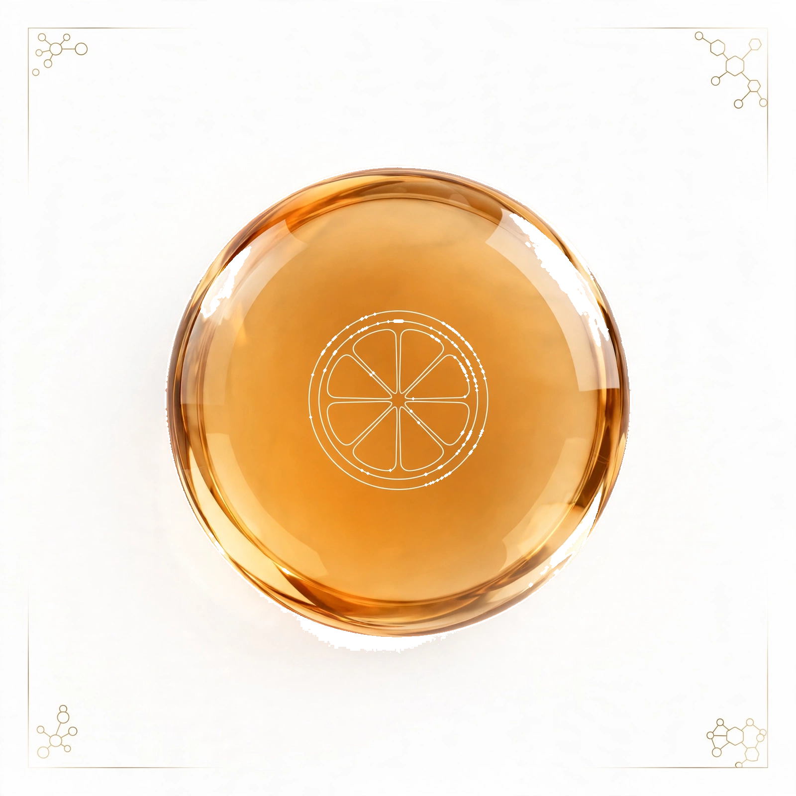 Vitamin C gold medallion icon
