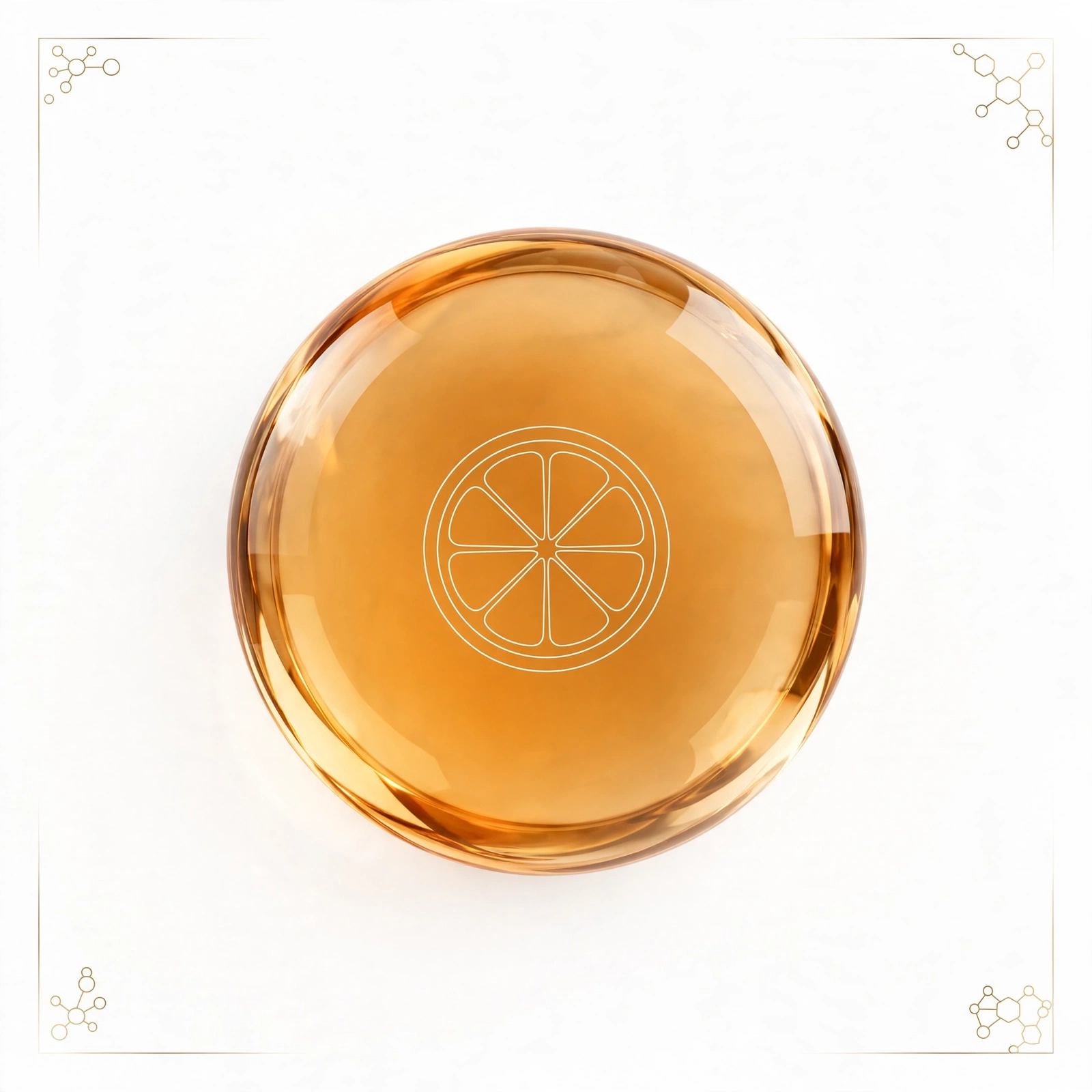 Vitamin C gold medallion icon
