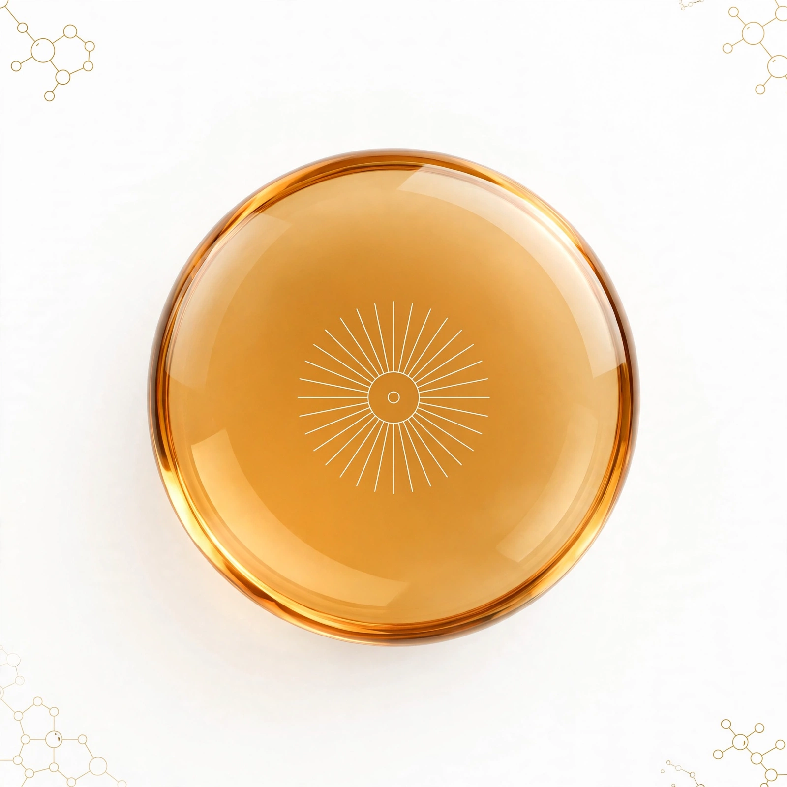 Vitamin D3 gold medallion icon